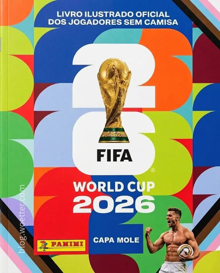 Figurinhas nostálgicas de álbum de futebol de época com estética retrô e diversidade
