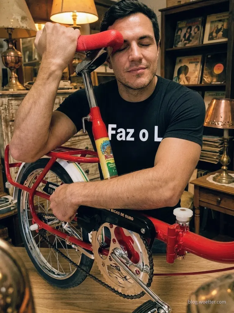 Capa: O Dia da Bicicleta: A Arte de Amar o Que Não Pedimos e a Genialidade da Dobradiça